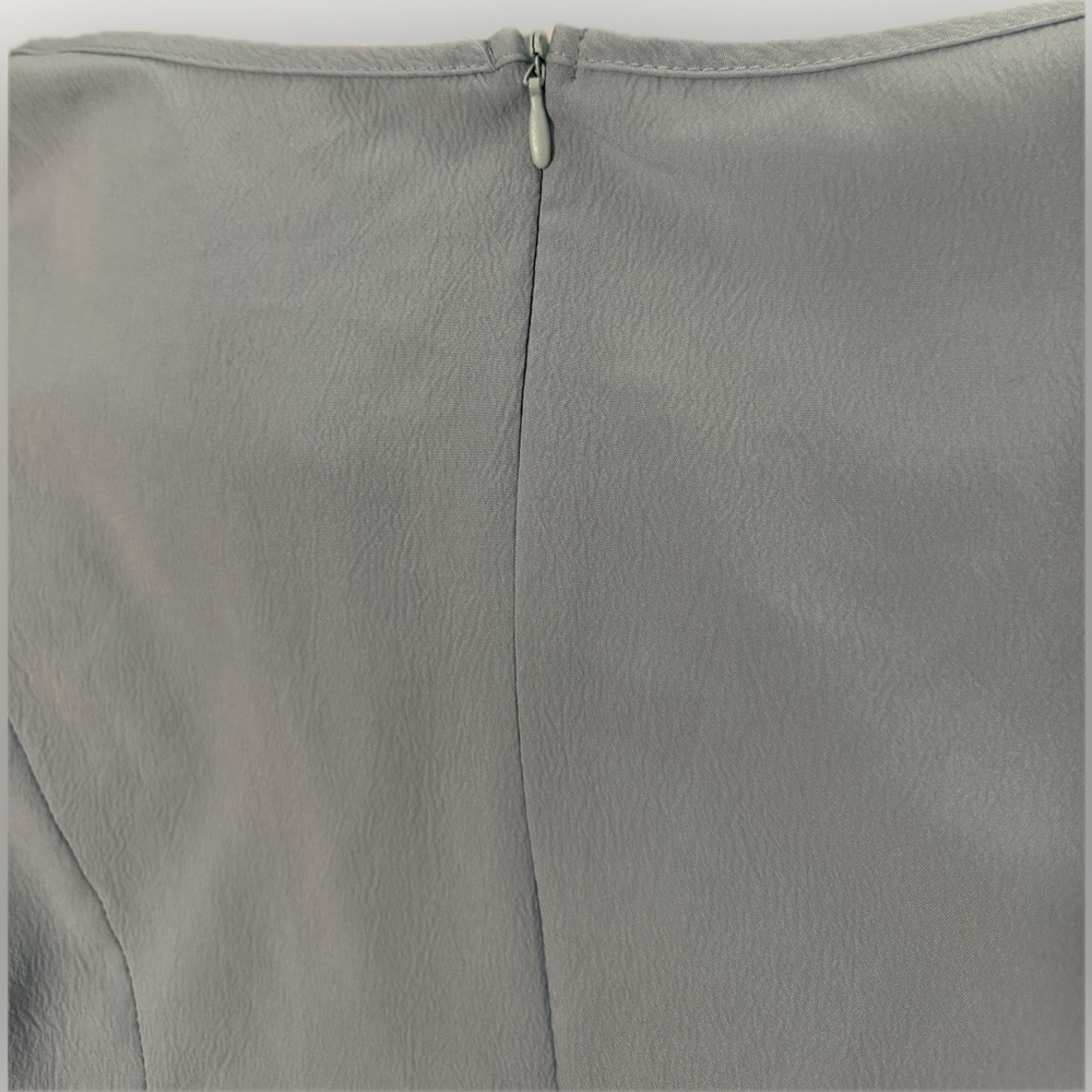 SHEIN Light Blue Puff Sleeve Blouse with Bow Sz Large - Picture 5 of 7